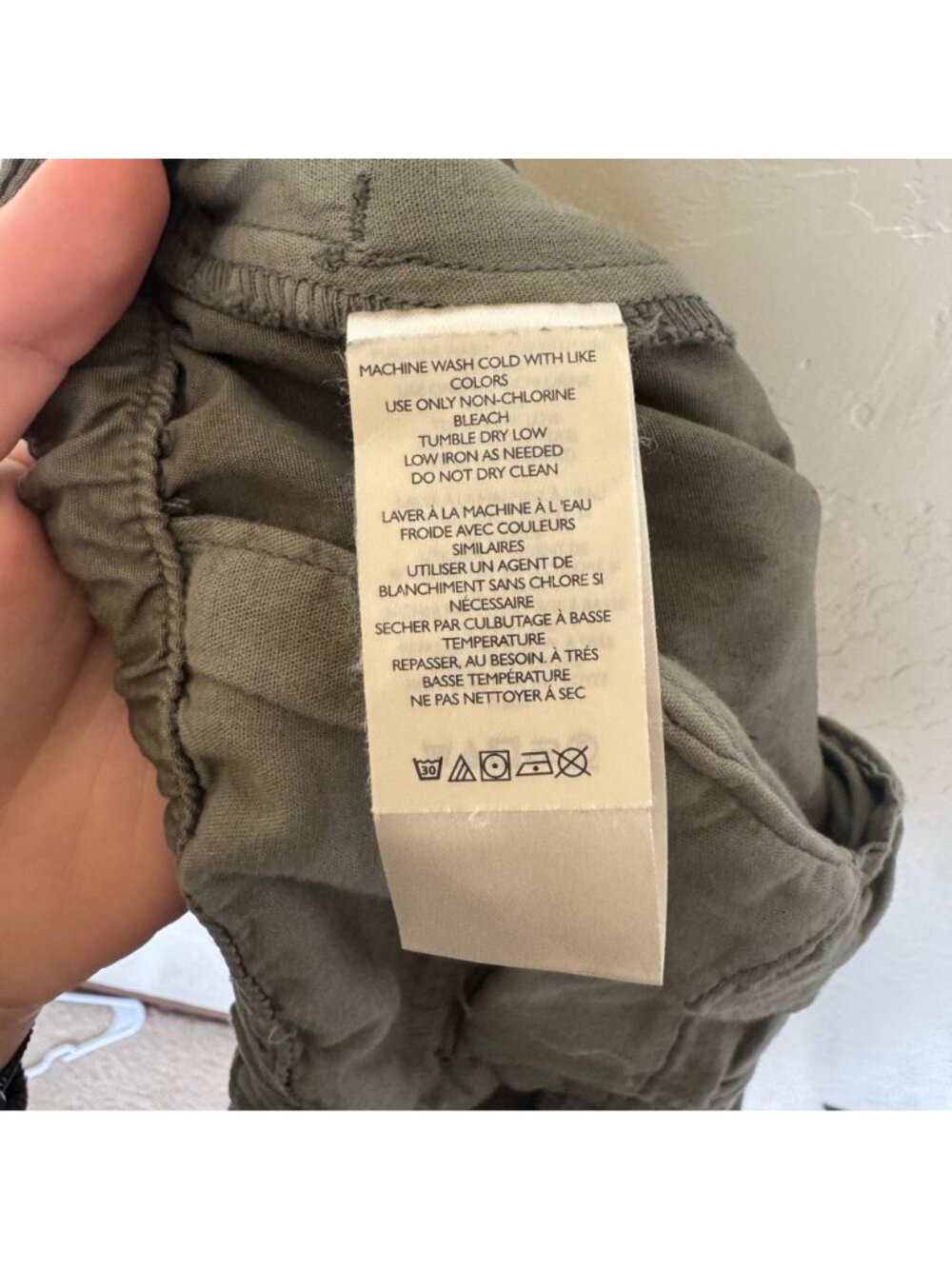 Free People Light Parachute Pants Olive Green Womens Size Small Boho - Picture 8 of 12